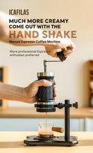Load image into Gallery viewer, I Cafilas 2in1 Manual Espresso Coffee Maker Machine Stainless Steel Screw Progressive High-pressure Hand Italian Thickener