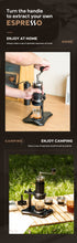 Load image into Gallery viewer, I Cafilas 2in1 Manual Espresso Coffee Maker Machine Stainless Steel Screw Progressive High-pressure Hand Italian Thickener