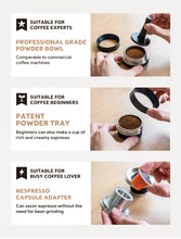 Load image into Gallery viewer, I Cafilas 2in1 Manual Espresso Coffee Maker Machine Stainless Steel Screw Progressive High-pressure Hand Italian Thickener