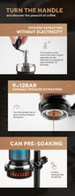 Load image into Gallery viewer, I Cafilas 2in1 Manual Espresso Coffee Maker Machine Stainless Steel Screw Progressive High-pressure Hand Italian Thickener