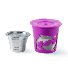Load image into Gallery viewer, Refillable STAINLESS STEEL Metal Reusable Capsule For Instant Coffee Machine Refillable Coffee Filter