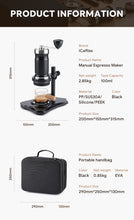Load image into Gallery viewer, I Cafilas 2in1 Manual Espresso Coffee Maker Machine Stainless Steel Screw Progressive High-pressure Hand Italian Thickener