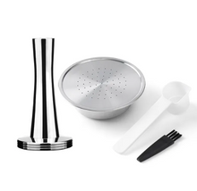 Load image into Gallery viewer, Reusable Pods Coffee Capsule for Senseo HD7801 Espresso Rich Cream Refillable Coffee Filters Stainless Steel Coffee Accessories