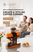 Load image into Gallery viewer, I Cafilas 19Bar Semi Automatic Coffee Espresso Machine With Grinder & Steam Wand Espresso Maker