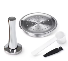 Load image into Gallery viewer, for Senseo Coffee Capsule Stainless Steel Coffee Filter Pod Reusable Coffee Maker Filter Espresso Crema Maker