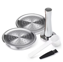 Load image into Gallery viewer, for Senseo Coffee Capsule Stainless Steel Coffee Filter Pod Reusable Coffee Maker Filter Espresso Crema Maker