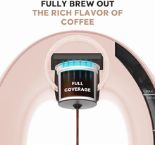 Load image into Gallery viewer, Mini Q American Coffee Machine 2 Coffee Adapter fit for K cup & Coffee Ground 4-8 Oz Single Serve Coffee Maker