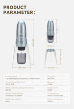 Load image into Gallery viewer, 3-in-1 Espresso Coffee Maker 19 Bar Automatic Heating Portable Coffee Machine for Outdoor Camping Car Fit Powder/Nes*/DG Capsule