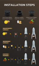 Load image into Gallery viewer, 3-in-1 Espresso Coffee Maker 19 Bar Automatic Heating Portable Coffee Machine for Outdoor Camping Car Fit Powder/Nes*/DG Capsule