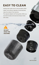 Load image into Gallery viewer, 3-in-1 Espresso Coffee Maker 19 Bar Automatic Heating Portable Coffee Machine for Outdoor Camping Car Fit Powder/Nes*/DG Capsule