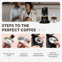 Load image into Gallery viewer, Reusable Pods Coffee Capsule for Senseo HD7801 Espresso Rich Cream Refillable Coffee Filters Stainless Steel Coffee Accessories