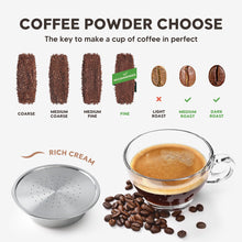 Load image into Gallery viewer, Reusable Pods Coffee Capsule for Senseo HD7801 Espresso Rich Cream Refillable Coffee Filters Stainless Steel Coffee Accessories