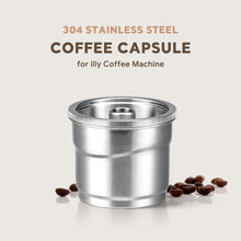 Load image into Gallery viewer, iCafilas Reusable illy Coffee Capsule 304 Stainless Steel Rich Cream Compatibility illy X7,illy Y3,illy Y5