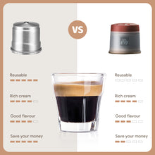 Load image into Gallery viewer, iCafilas Reusable illy Coffee Capsule 304 Stainless Steel Rich Cream Compatibility illy X7,illy Y3,illy Y5