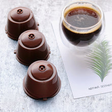 Load image into Gallery viewer, Stainless Coffee Capsules 3 cups + Plastic spoon + Brush