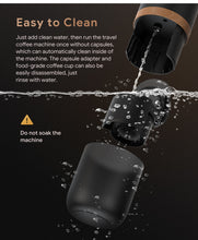 Load image into Gallery viewer, iCafilas 2 IN 1 Portable Coffee Machine for Car Travel Expresso Coffee Maker Fit Nespresso Original Capsule Pod & Coffee Powder