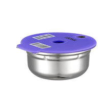 Load image into Gallery viewer, 60/180/200/220ML Stainless Steel Bosch Reusable Coffee Capsule Pods For BOSCH Tassimo Eco-Friendly Coffee Maker Silicone Lid