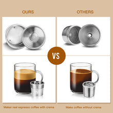 Load image into Gallery viewer, ICafilas STAINLESS STEEL Metal Compatible for illy coffee Machine Maker Refillable Reusable Capsule fit for illy Espresso Cafe