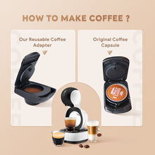 Load image into Gallery viewer, Reusable Coffee Adapter for Dolce Gusto EDG LUMIO DG325 Coffee Maker Machine Refillable Espresso Coffee Filter Holder