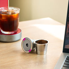 Load image into Gallery viewer, Coffee Capsule Cup For Keurig K Supre Me P-Lus Coffee Maker Coffee Filter Refillable Stainless Steel Coffee Capsule Cup