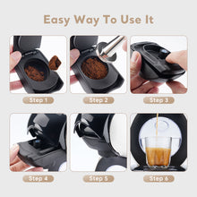 Load image into Gallery viewer, Reusable Coffee Adapter for Dolce Gusto EDG LUMIO DG325 Coffee Maker Machine Refillable Espresso Coffee Filter Holder