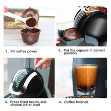 Load image into Gallery viewer, Reusable Dolce Gusto Capsules Refillable Holder Crema Version