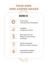 Load image into Gallery viewer, iCafilas MINI Q Coffee Maker Portable Americano Coffee Machine Compatible with Coffee Powder & Tea Home Office Cafeteria