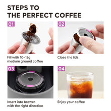 Load image into Gallery viewer, Coffee Capsule Cup For Keurig K Supre Me P-Lus Coffee Maker Coffee Filter Refillable Stainless Steel Coffee Capsule Cup