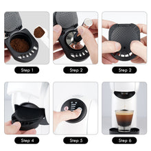 Load image into Gallery viewer, iCafilas Refillable Adapter for Dolce Gusto Coffee Capsule Nescafe Reusable Capsule Transfer Compatible with Geino Mahcine