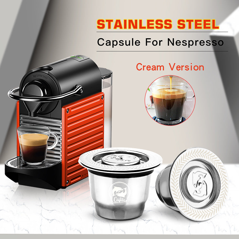 Reusable Coffee Capsules for Nespresso Machine, Stainless Steel