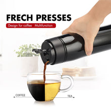 Load image into Gallery viewer, 350ML Portable French Press Pot Insulation Stainless Steel Filter For Tea and Coffee Creative cafeteira Vacuum Flasks & Thermose