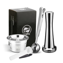 Load image into Gallery viewer, iCafilas Refillable Coffee Capsule Pod For K-fee Reusable Cafe Filters For Tchibo Cafissimo Classic Machine with Tamper