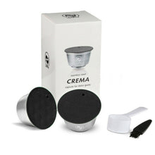 Load image into Gallery viewer, Reusable Coffee Capsule Dolci Gusto Stainless Steel Coffee & Milk Filter For Nescafe Dolce Gusto Capsula with Plastic Lid Tamper