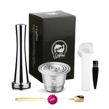 Load image into Gallery viewer, iCafilas Refillable Coffee Capsules Reusable Pods Compatible With Nespresso Inissia capsula nespresso reutilizable