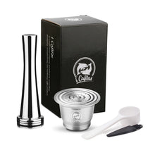 Load image into Gallery viewer, iCafilas For Nespresso Refillable Capsule Two Version Reutilizable Stainless Steel Reusable Coffee Filter Espresso Coffee Pod