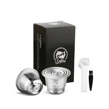 Load image into Gallery viewer, iCafilas For Nespresso Refillable Capsule Two Version Reutilizable Stainless Steel Reusable Coffee Filter Espresso Coffee Pod