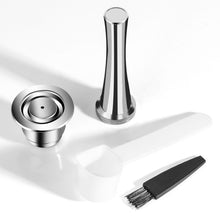 Load image into Gallery viewer, iCafilas For Nespresso Refillable Capsule Two Version Reutilizable Stainless Steel Reusable Coffee Filter Espresso Coffee Pod