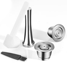 Load image into Gallery viewer, iCafilas For Nespresso Refillable Capsule Two Version Reutilizable Stainless Steel Reusable Coffee Filter Espresso Coffee Pod