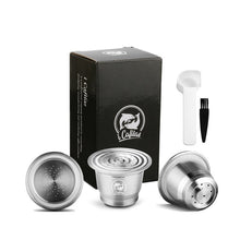Load image into Gallery viewer, iCafilas For Nespresso Refillable Capsule Two Version Reutilizable Stainless Steel Reusable Coffee Filter Espresso Coffee Pod