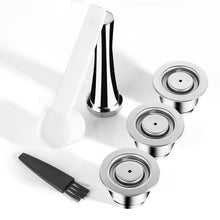 Load image into Gallery viewer, iCafilas For Nespresso Refillable Capsule Two Version Reutilizable Stainless Steel Reusable Coffee Filter Espresso Coffee Pod