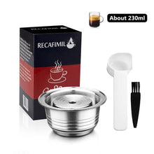 Load image into Gallery viewer, 70/230ML Coffee Capsules For Nespresso Vertuo Vertuoline GCA1 & Delonghi ENV135 Stainless Steel Refillable Reusable Pod Filters