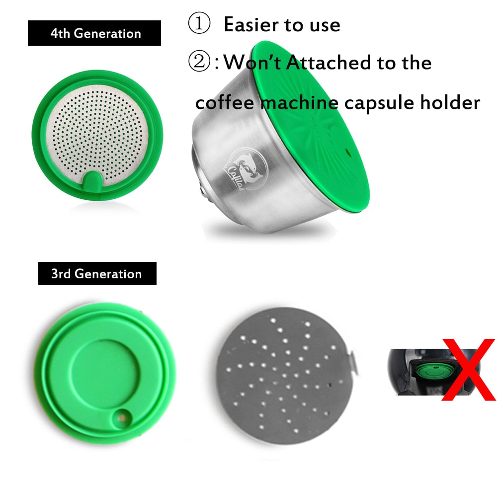 Cheap Reusable Refillable Capsules Pods for Nescafe Dolce Gusto Machines  Maker Coffee Capsule Pod Cup