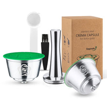 Load image into Gallery viewer, icafilas Coffee Capsula For Dolce Gusto Mini Me Reusable Coffee Capsule piccolo xs Pods Stainless Steel Crema Filters