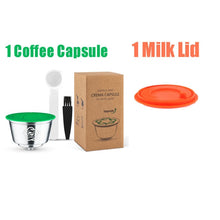 Load image into Gallery viewer, icafilas Coffee Capsula For Dolce Gusto Mini Me Reusable Coffee Capsule piccolo xs Pods Stainless Steel Crema Filters