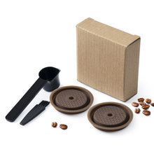 Load image into Gallery viewer, For Vertuo Next Reusable Coffee Capsule Lid Compatible With Original Vertuoline Coffee Pods Food Grade Silicone Cap with Spoon