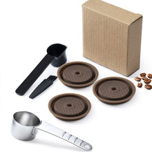 Load image into Gallery viewer, For Vertuo Next Reusable Coffee Capsule Lid Compatible With Original Vertuoline Coffee Pods Food Grade Silicone Cap with Spoon