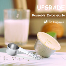 Load image into Gallery viewer, Reusable Coffee Milk Foam Capsule For Nescafe Dolce Gusto Machine Refillable Coffee Filter Cappuccino Latte Maker Pod