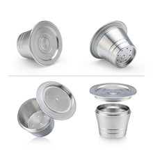 Load image into Gallery viewer, Refillable STAINLESS STEEL Metal Reusable Capsule For Instant Coffee Machine Refillable Coffee Filter
