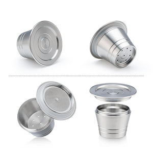 Refillable STAINLESS STEEL Metal Reusable Capsule For Instant Coffee Machine Refillable Coffee Filter