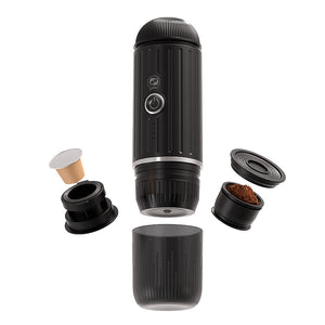 I Cafilas Heating Portable Espresso Coffee Machine for Car & Home Camping Coffee Maker Fit Nespresso Capsule Ground Coffee Powder